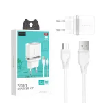 Carregador Rapido Dual Micro USB 2.4A