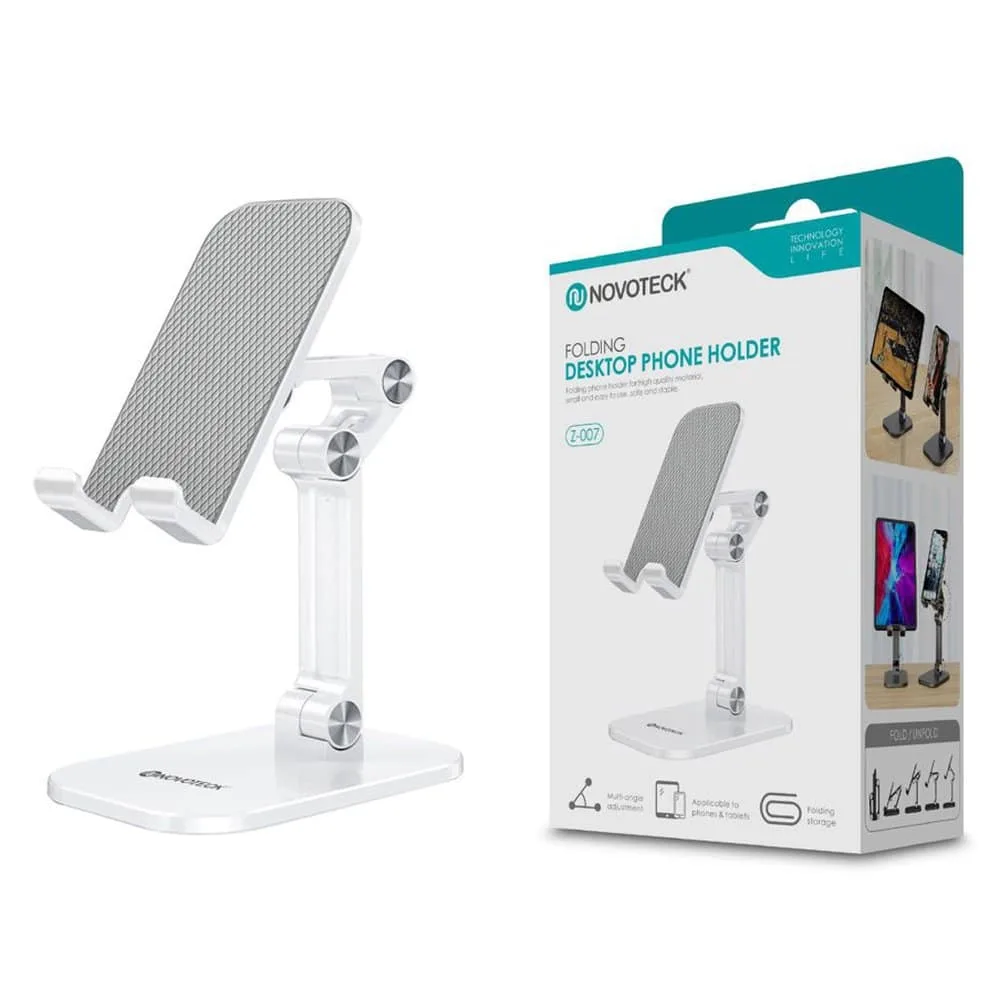 Suporte de Mesa Z-007 para Telemovel | Tablet - Branco