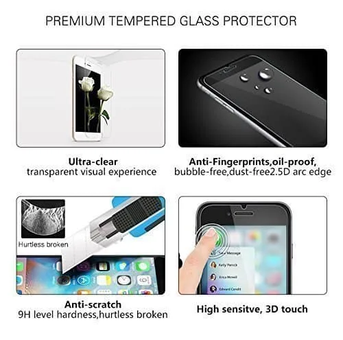 Película de Vidro Temperado iPhone 6 Plus - Super Transparente