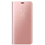 Capa Samsung Galaxy A7 2018 Clear Flip Cover - Dourado Rosa