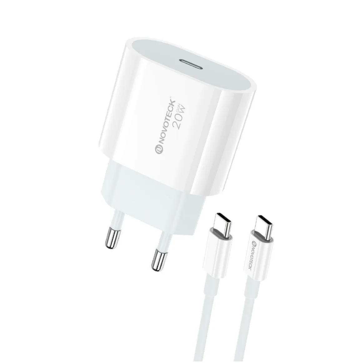 Carregador GaN 20W iPhone 15 - 17 USB-C com Cabo