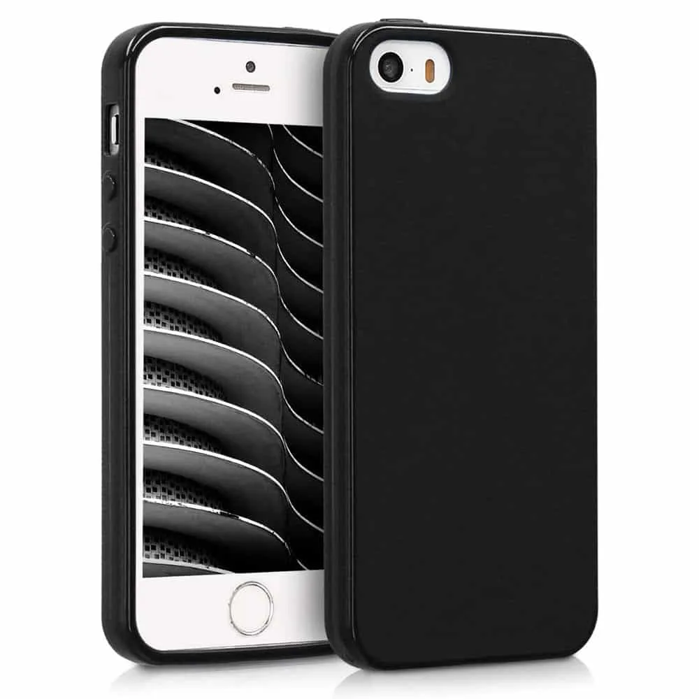 Capa iPhone 5 | iPhone 5S | iPhone SE Silicone Ultrafino Preta