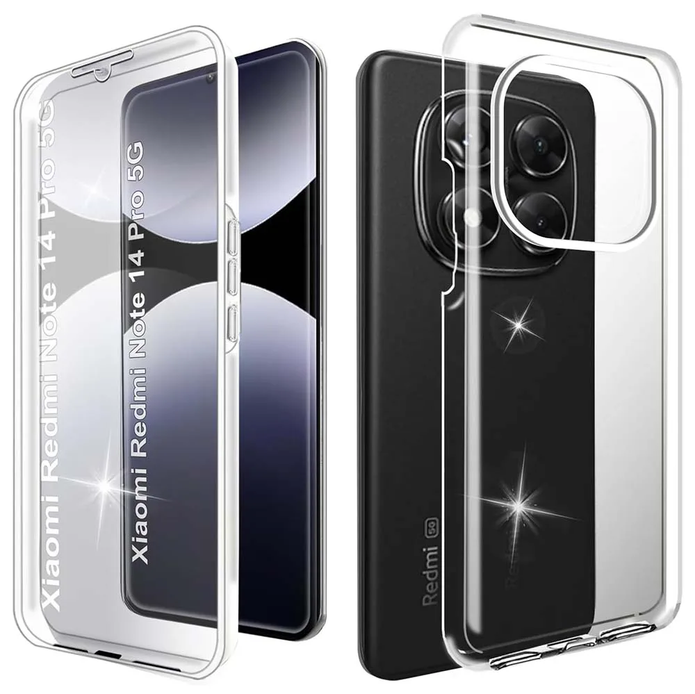 Capa 360 Xiaomi Redmi Note 14 Pro Plus 5G Full Cover Transparente