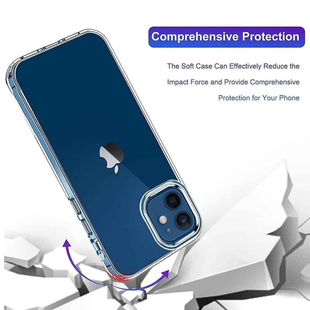 Capa iPhone 12 | 12 Pro Silicone Premium - Cristal Transparente - Image 2