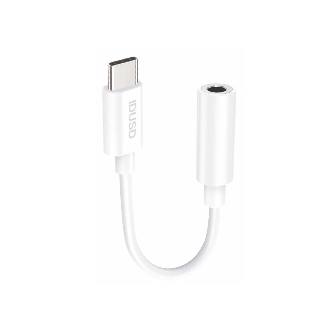 Adaptador Idusd USB-C para Jack 3,5mm Digital Branco - C209B