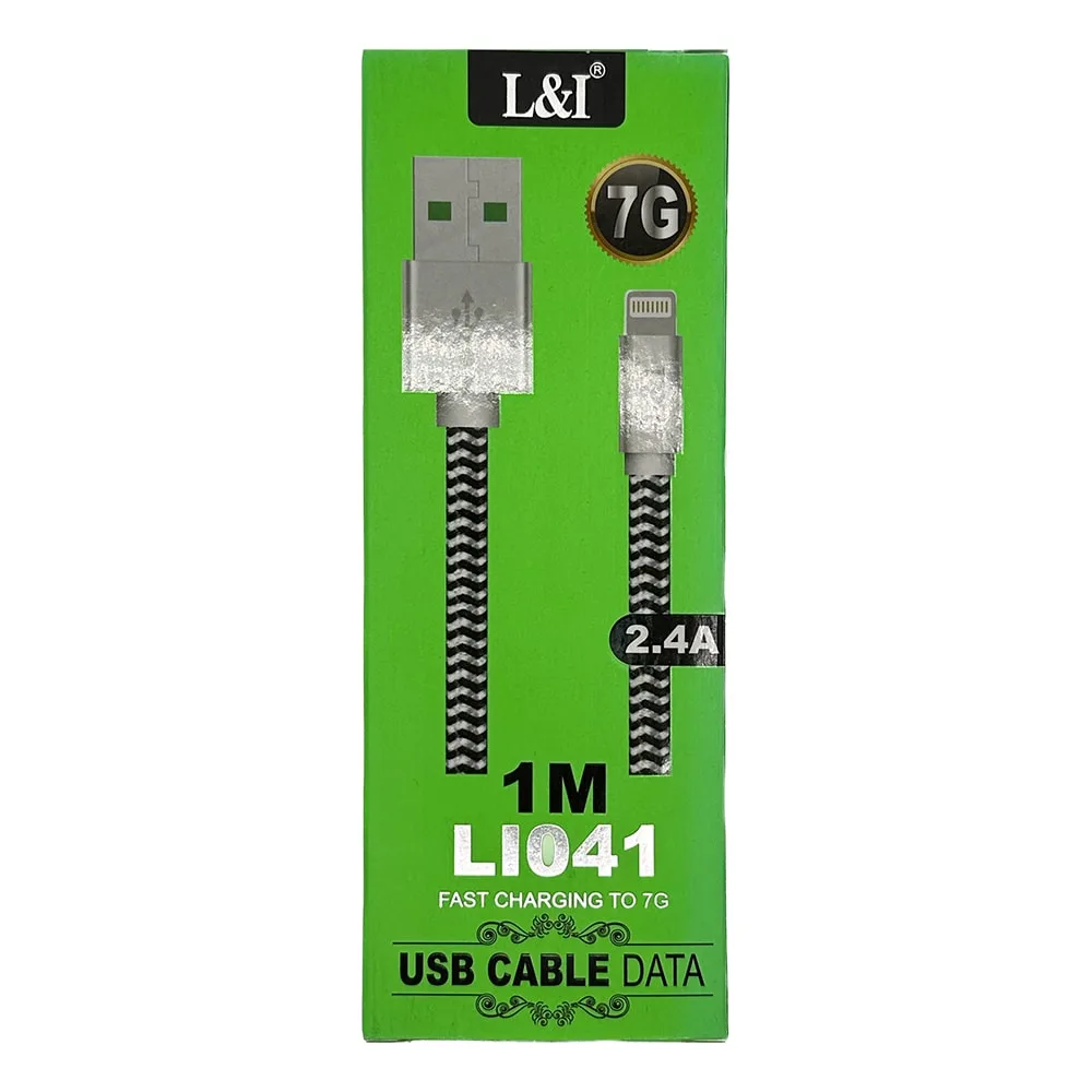 Cabo Trancado Lightning para USB 2.4A - 1 Metros