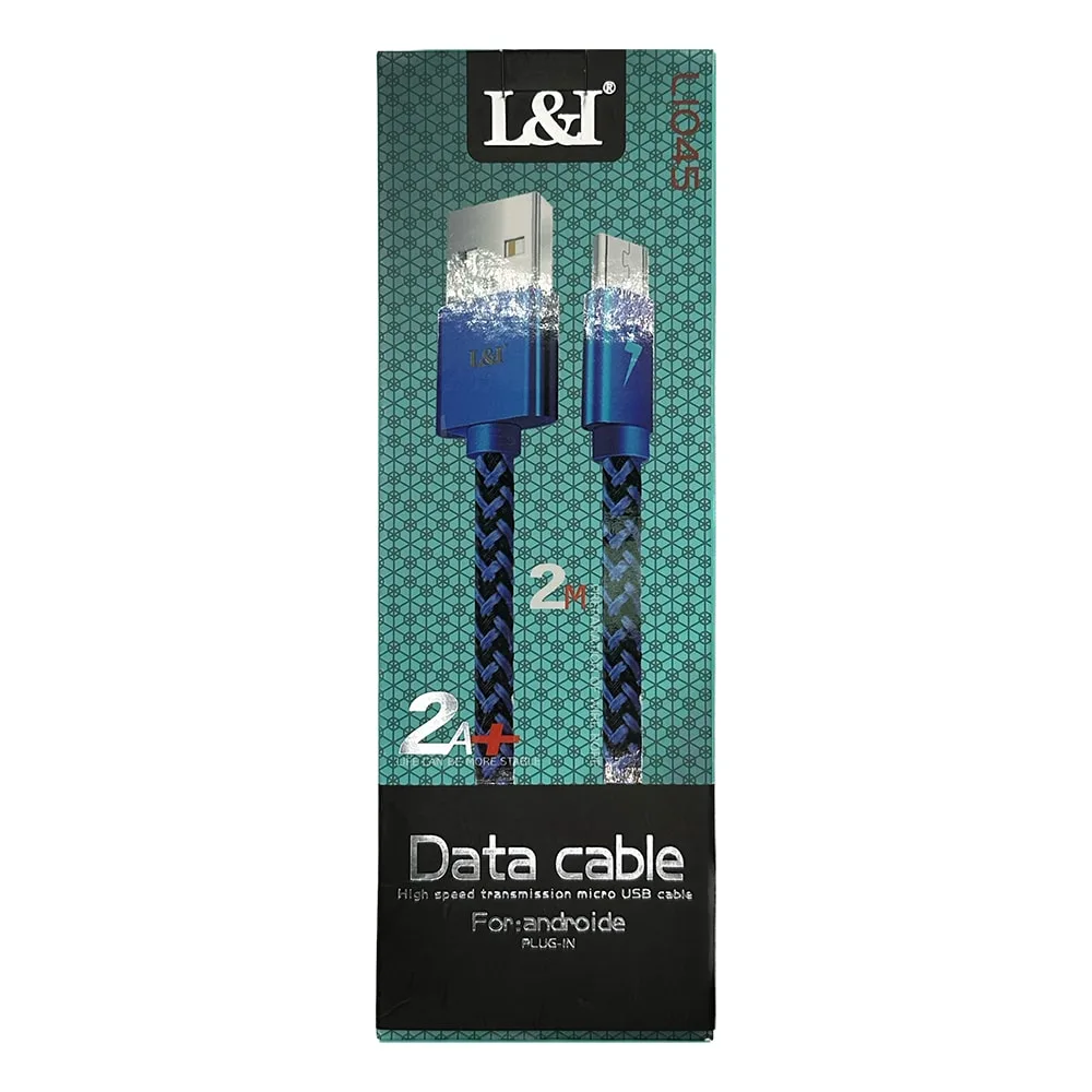 Cabo Trancado Micro USB para USB 2.4A 2 Metros