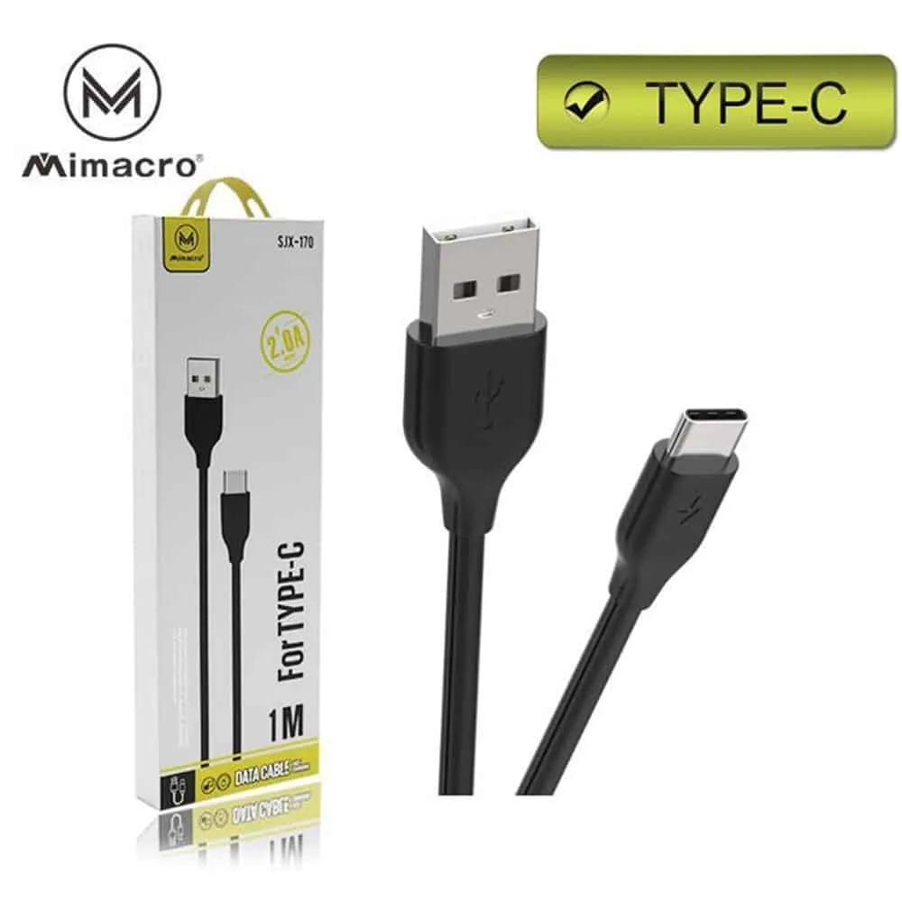 Cabo Type - C para USB (SJX-170 Mimacro 2A - Preto)