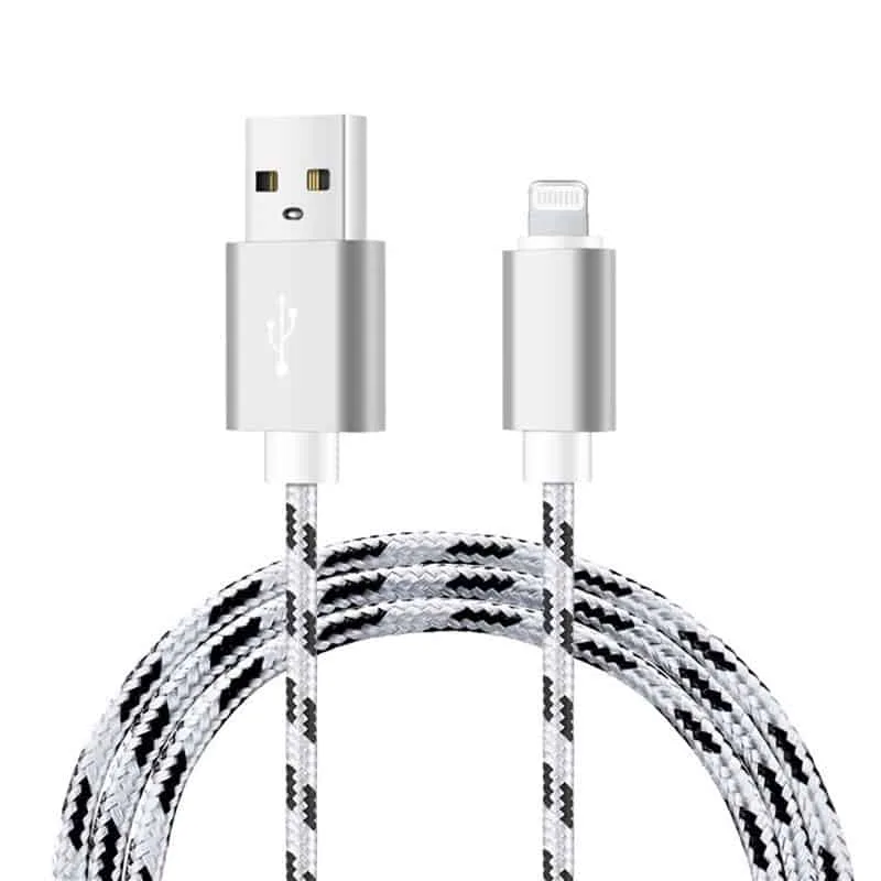 Cabo Trancado Lightning iPhone 2.4A 2M - Prata