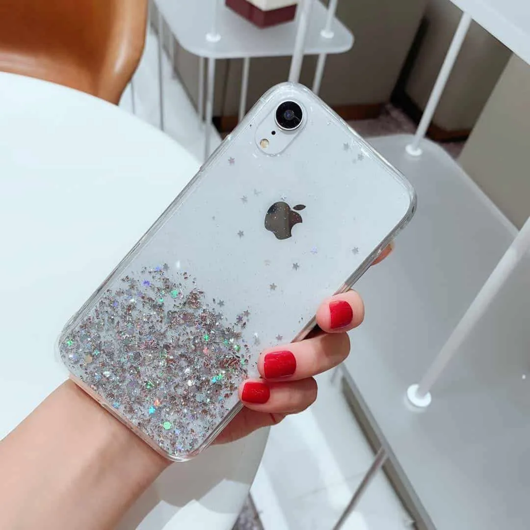 Capa Huawei Mate 20 Star Glitter - Transparente
