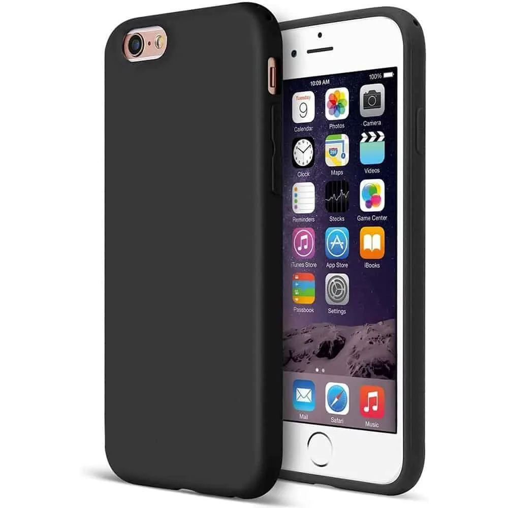 Capa iPhone 6s Silicone Premium Preto
