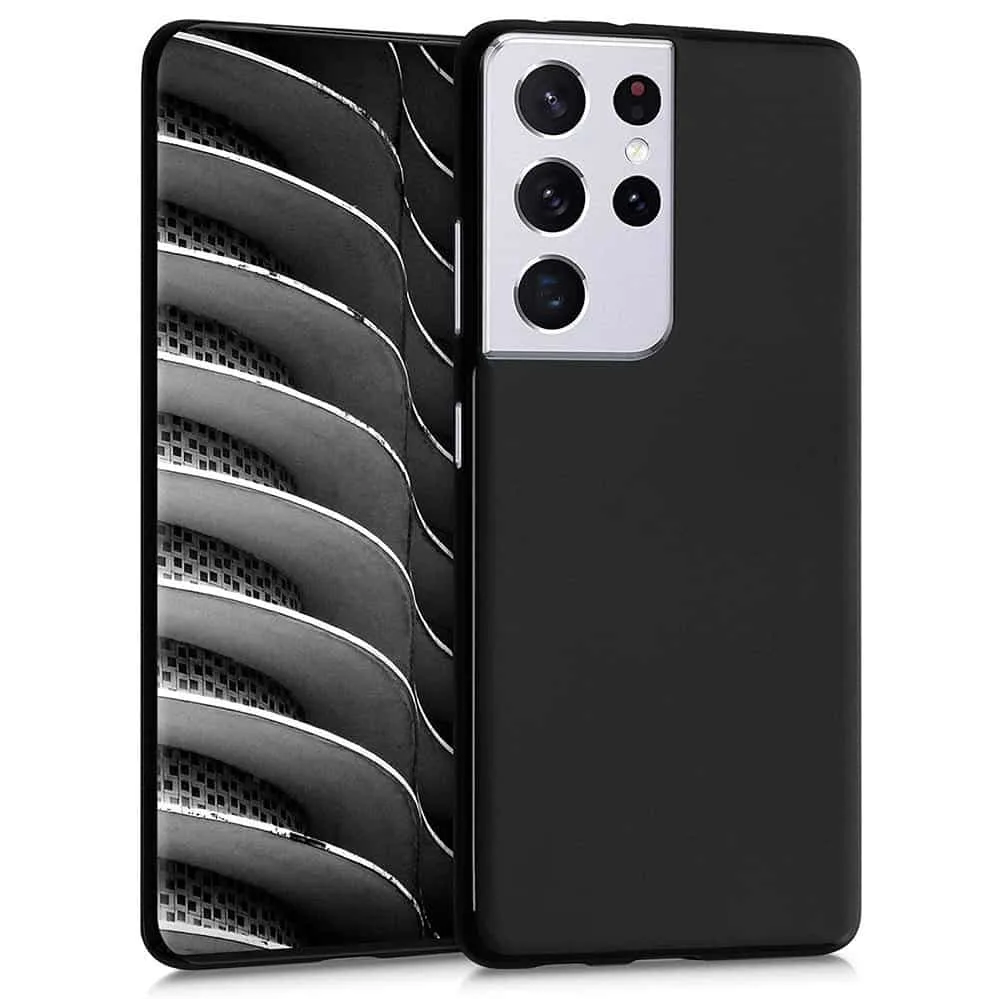 Capa Samsung Galaxy S21 Ultra Silicone Ultrafino - Preto