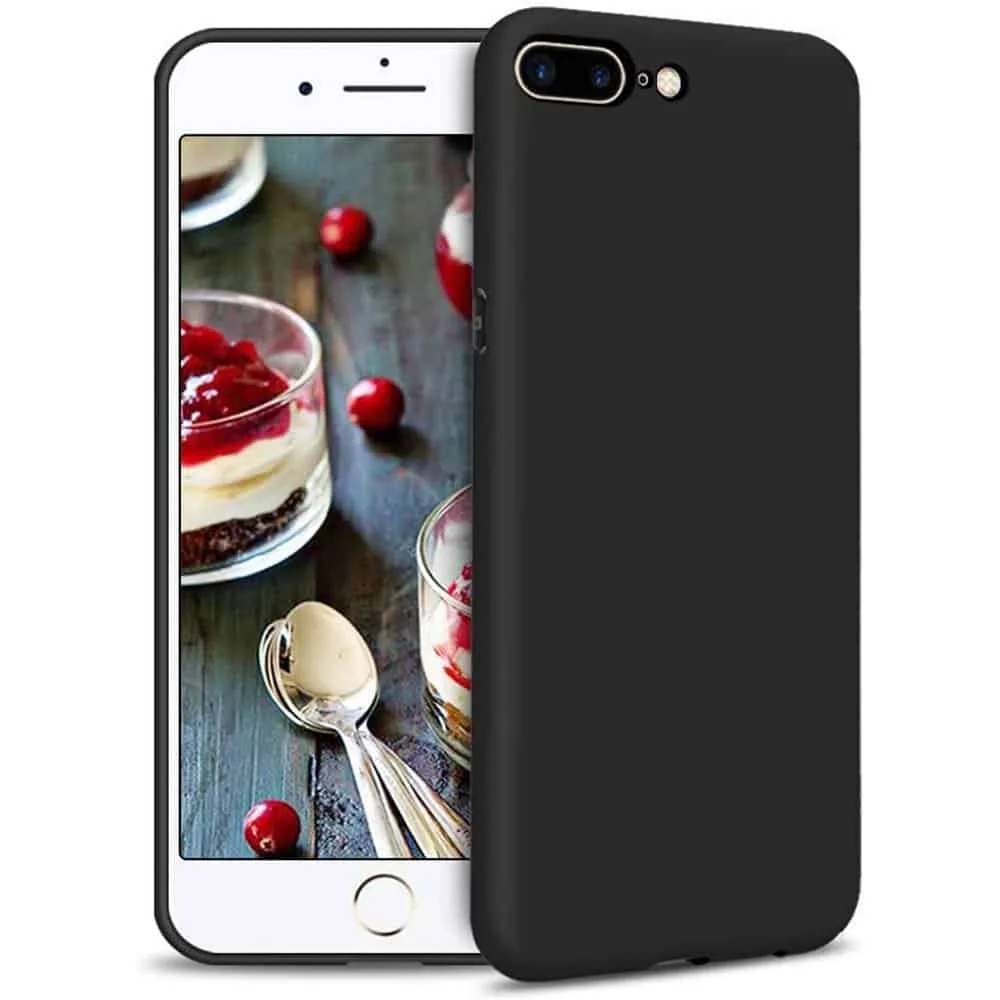 Capa iPhone 7 Plus | 8 Plus Silicone Líquido - Preto