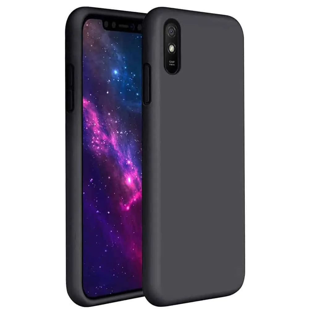 Capa Xiaomi Redmi 9A | 9AT Silicone Líquido Premium - Preto