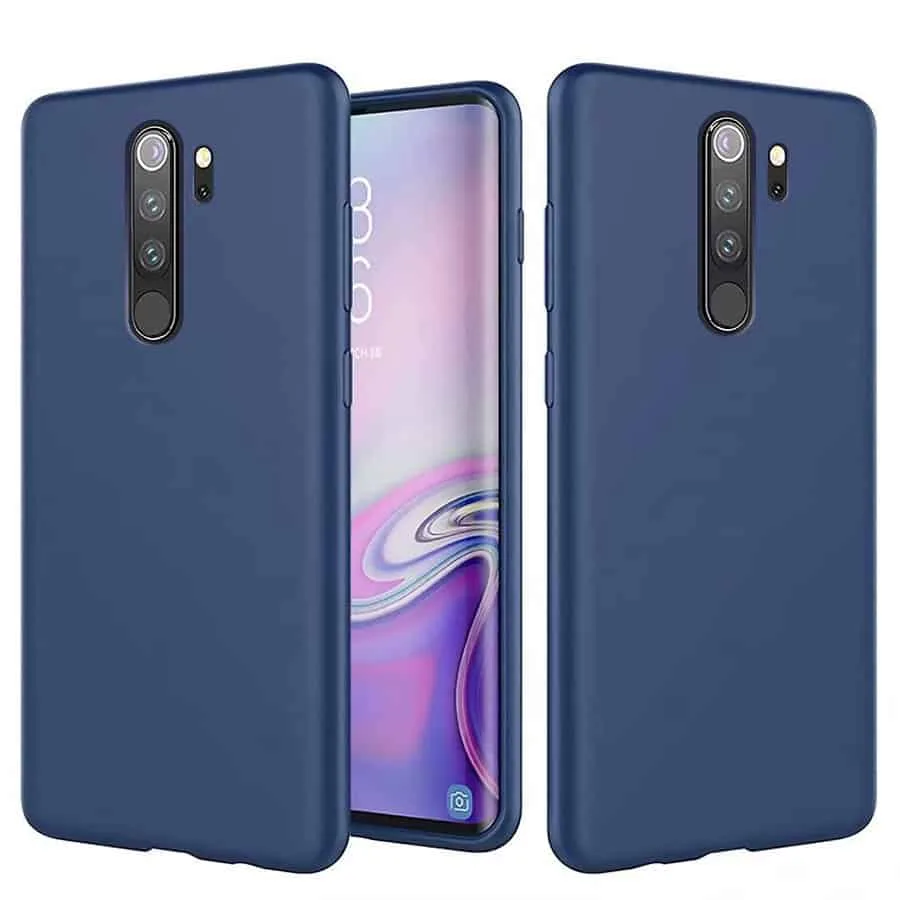 Capa Xiaomi Redmi Note 8 Pro Silicone Líquido Premium - Azul