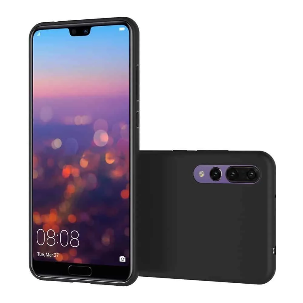 Capa Huawei P20 Silicone Premium Preta