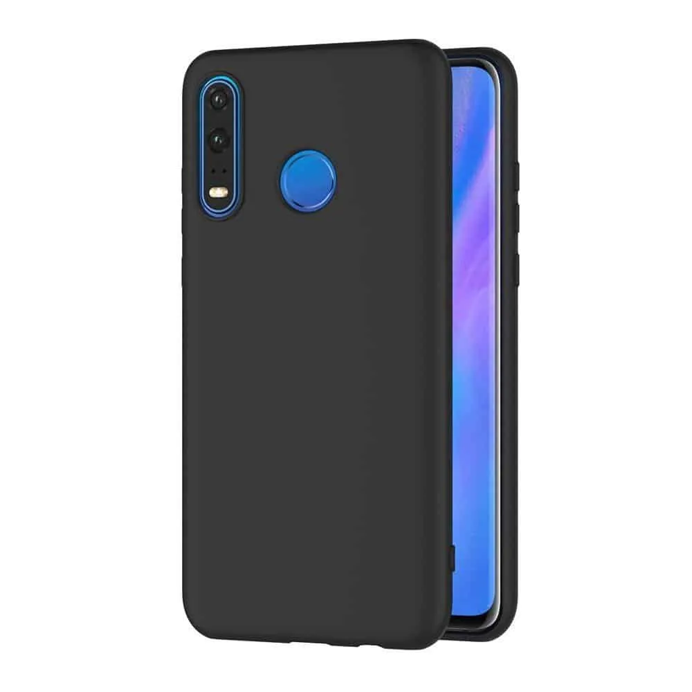 Capa Huawei P30 Lite Silicone Premium Preta