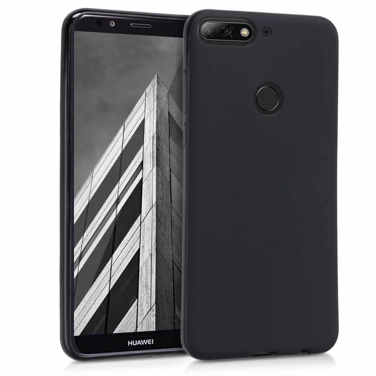 Capa Silicone Huawei Y7 2018 Preta