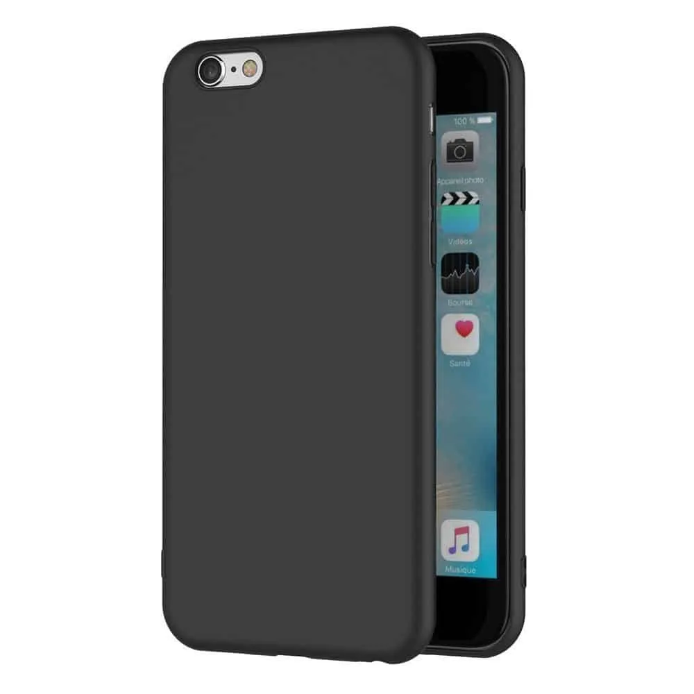 Capa iPhone 6 Plus | 6S Plus Silicone Ultrafino - Preta