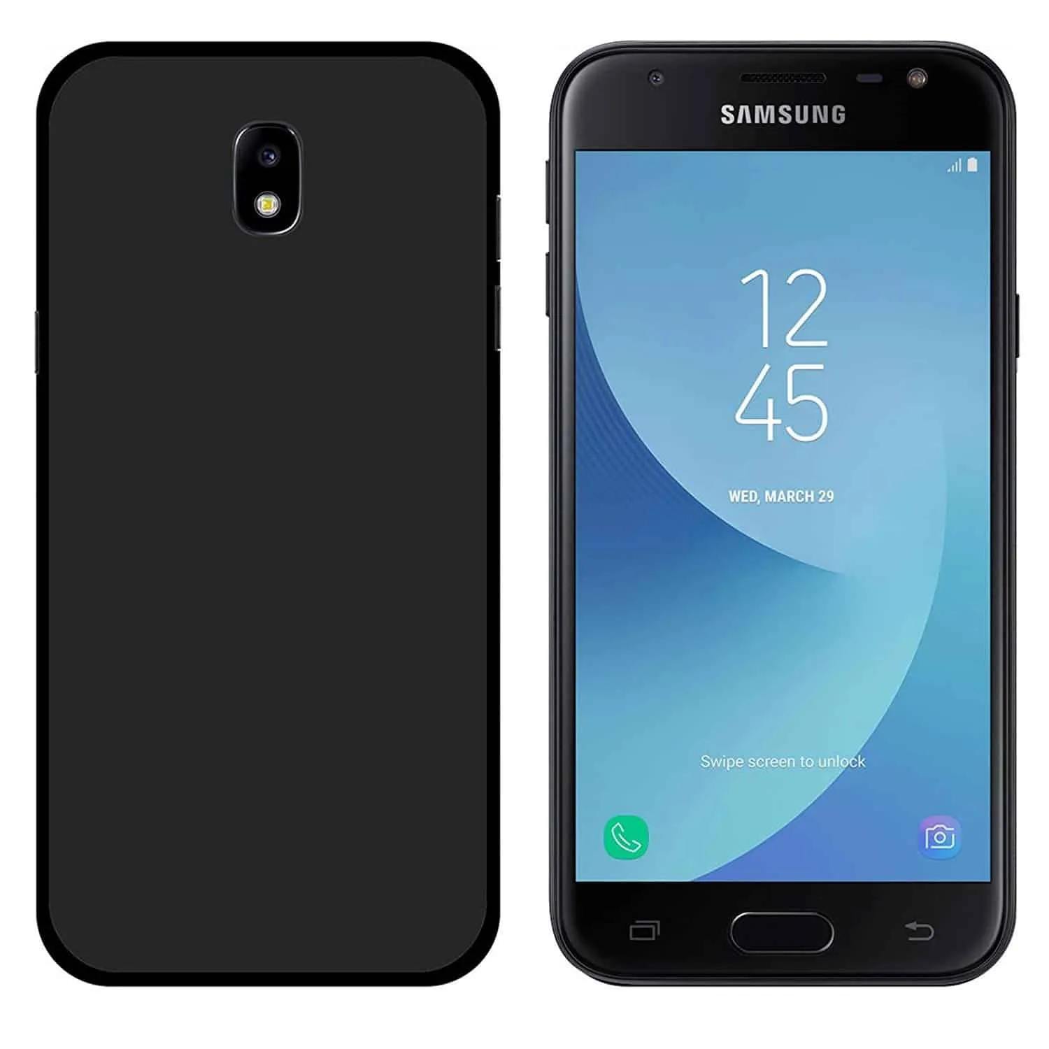 Capa Silicone Samsung Galaxy J3 2017 Preta