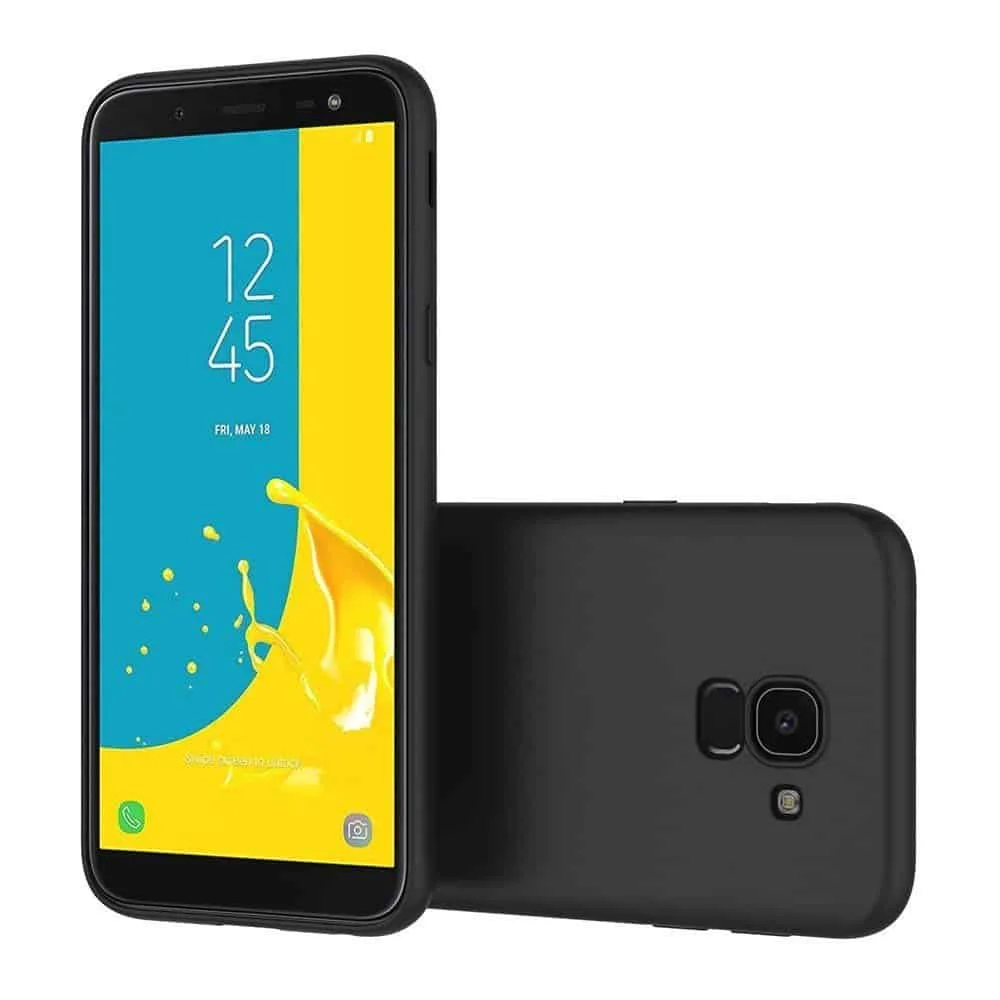 Capa Silicone Samsung Galaxy J6 2018 Preta