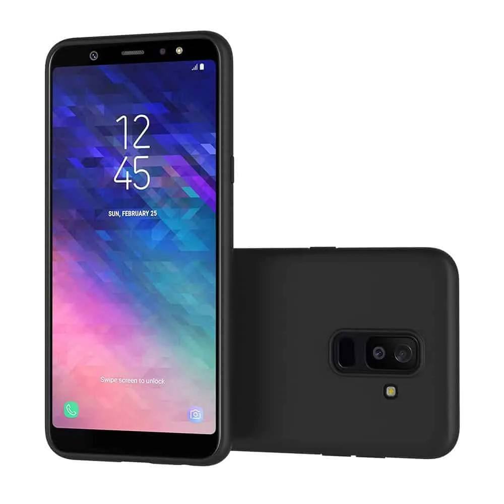 Capa Silicone Samsung Galaxy A6 Plus Preto