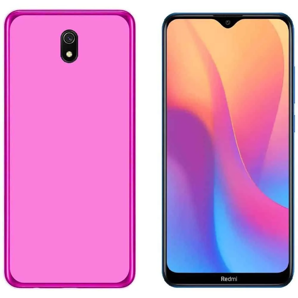 Capa Silicone Xiaomi Redmi 8A - Rosa
