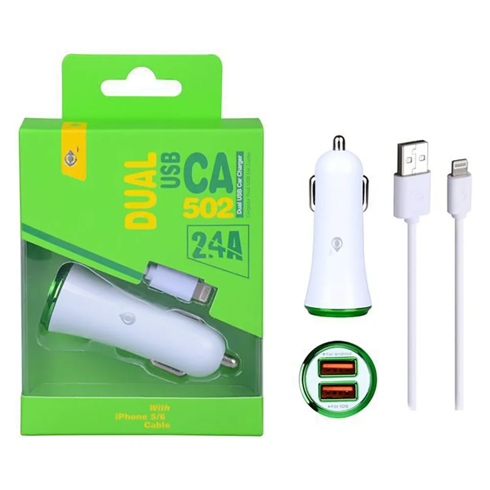Carregador de Isqueiro Dual-Port com Lightning 2.4A - OnePlus CA502