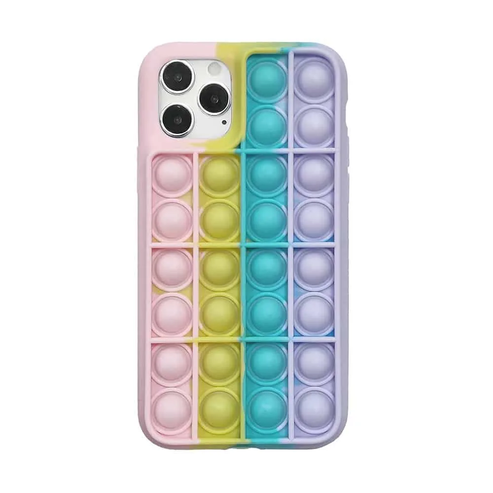 Capa iPhone 7 Plus | 8 Plus Anti Stress Push Pop Bubble - Rosa