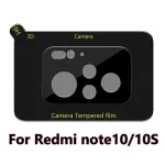 Pelicula de Vidro Temperado Camera Traseira Xiaomi Redmi Note 10 | 10S - Premium Preto