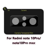 Pelicula de Vidro Temperado Camera Traseira Xiaomi Redmi Note 10 Pro Max - Premium Preto