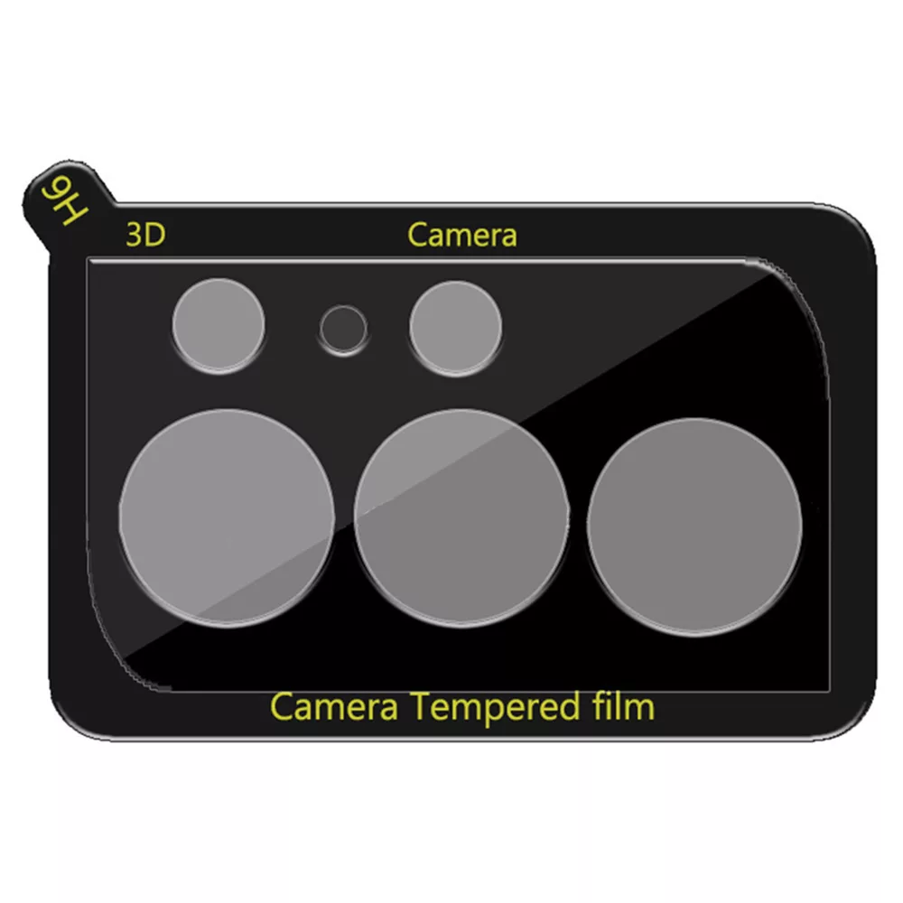 Película de Vidro Temperado Câmera Traseira Samsung Galaxy S22 Ultra - Premium Preto