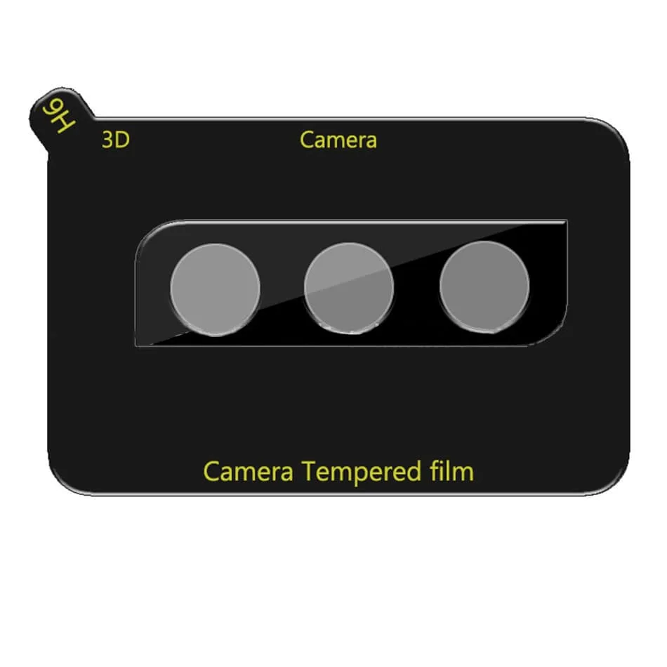 Película de Vidro Temperado Câmera Traseira Samsung Galaxy S22 Plus - Premium Preto