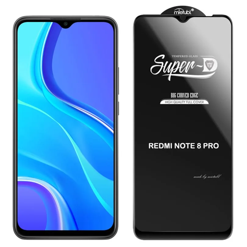 Pelicula de Vidro Temperado 5D Full Glue Compativel com Xiaomi Redmi Note 8 Pro