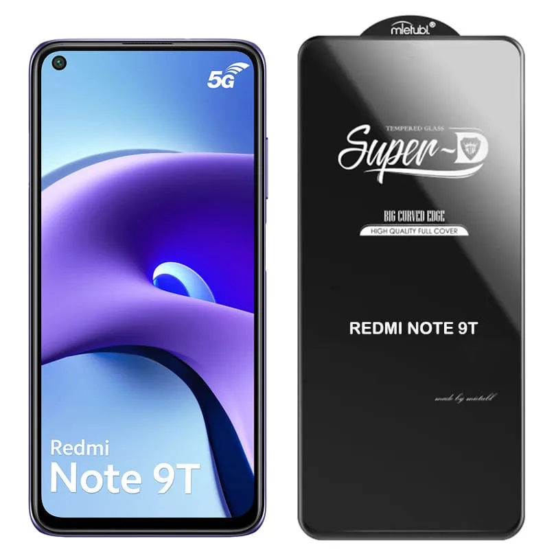 Pelicula de Vidro Temperado Xiaomi Redmi Note 9T - Super D Mietubl