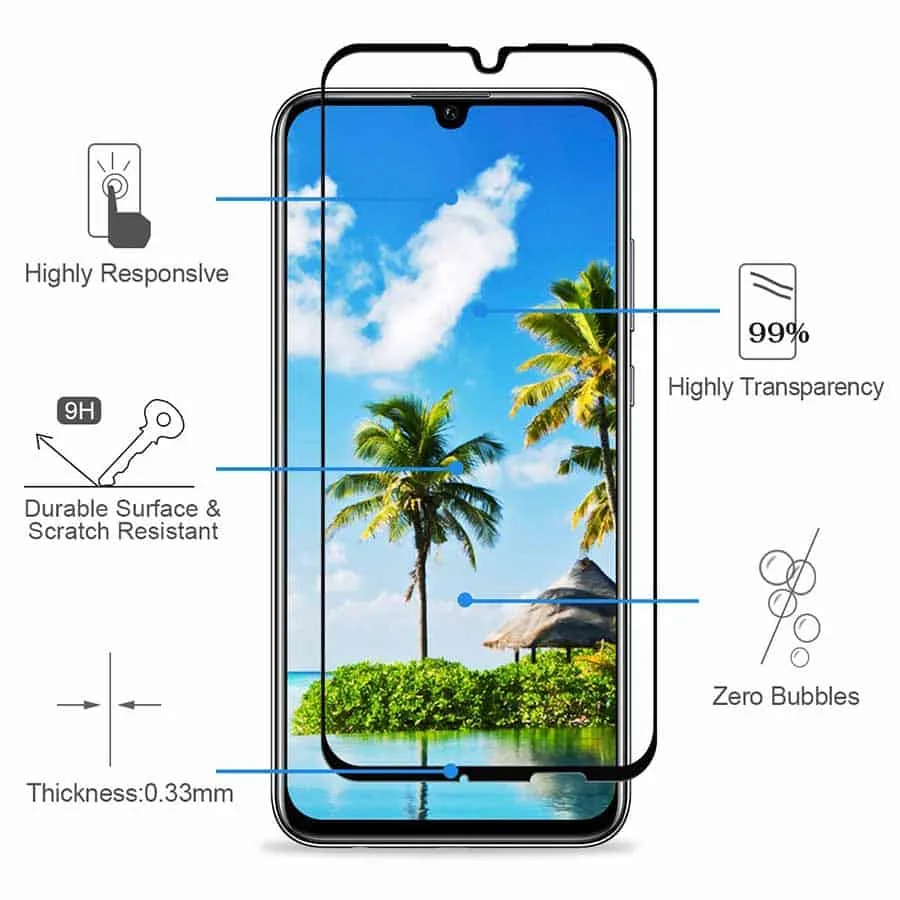 Película de Vidro Temperado Huawei P Smart 2019 - 5D Full Glue - Image 2