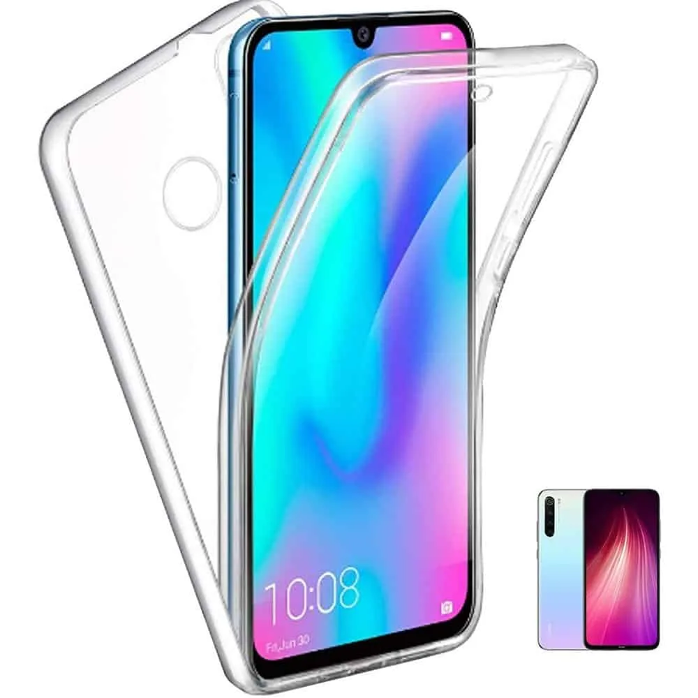 Capa 360 Xiaomi Redmi Note 8 | Note 8 2021 - Full Cover Transparente