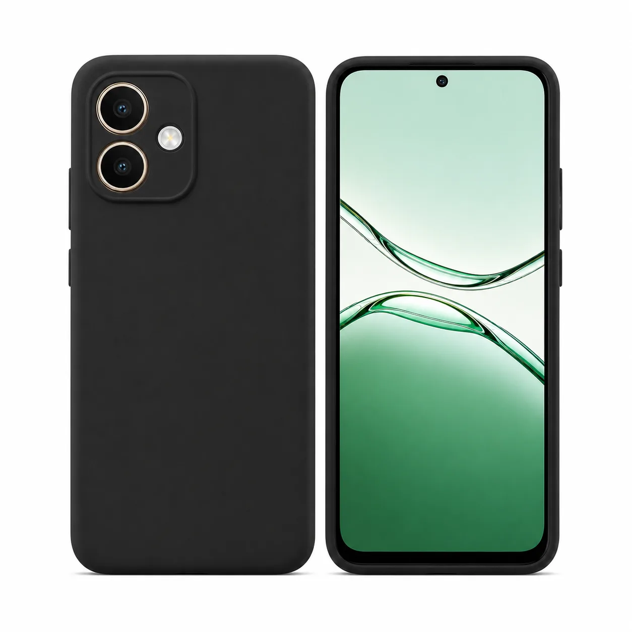 Capa OPPO A5 Pro 5G Silicone Líquido Preto