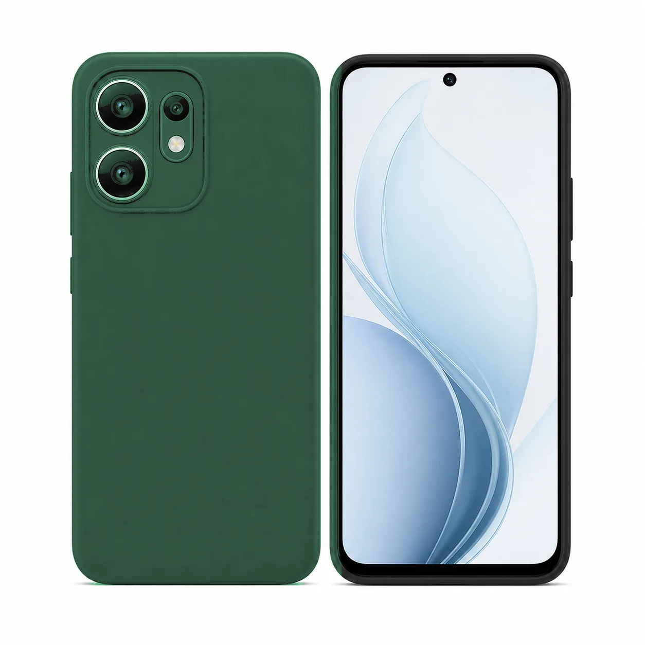 Capa OPPO Reno14 F 5G Silicone Líquido Verde