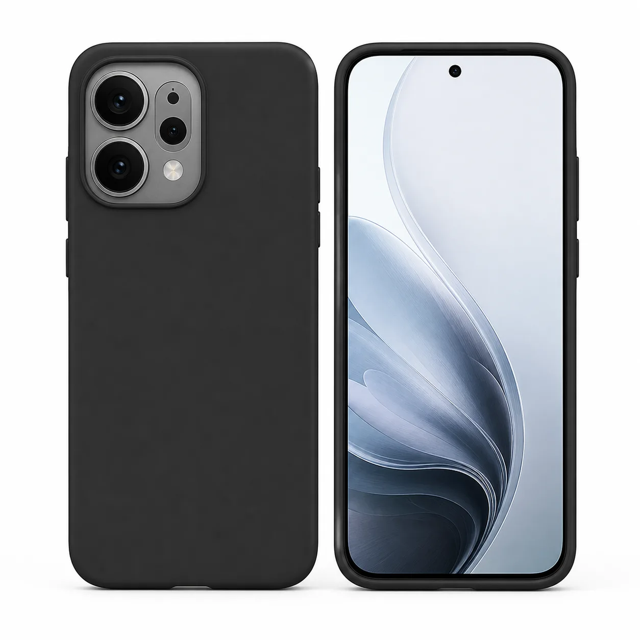 Capa OPPO Reno14 FS 5G Silicone Líquido Preto