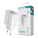 Carregador USB 2.4A Fast Charger Branco