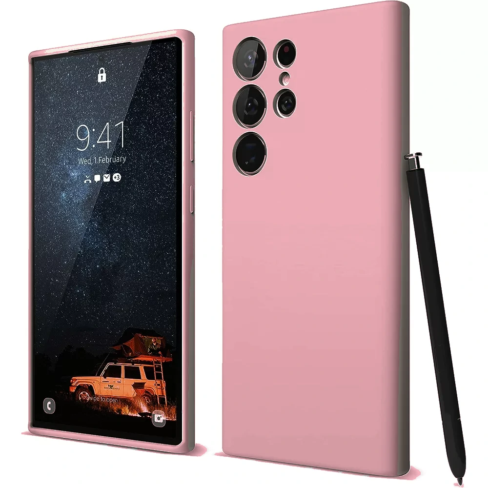 Capa Samsung Galaxy S25 Ultra 5G Silicone Líquido Rosa